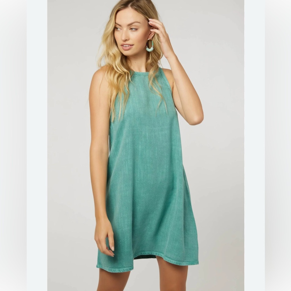 O'Neill Teal Sleeveless London Woven Dress